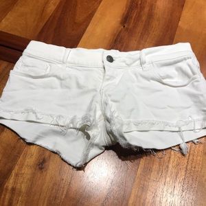 Gilly Hicks White Denim Shorts 0